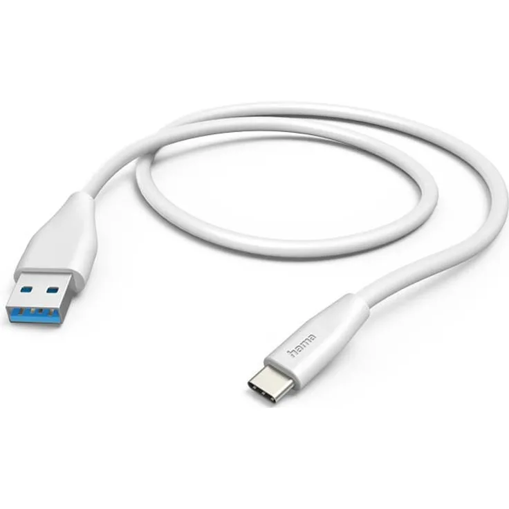 Hama Ladekabel USB-A USB-C, 1,5 m, Weiß