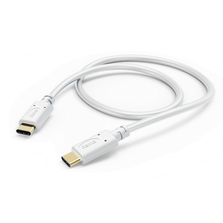 Hama Ladekabel USB-C USB-C, 1,5 m, Weiß