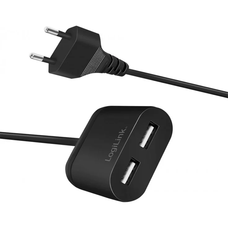 LogiLink USB-Adapterstecker mit Festkabel, 1x USB, 12 Watt – Bild 1