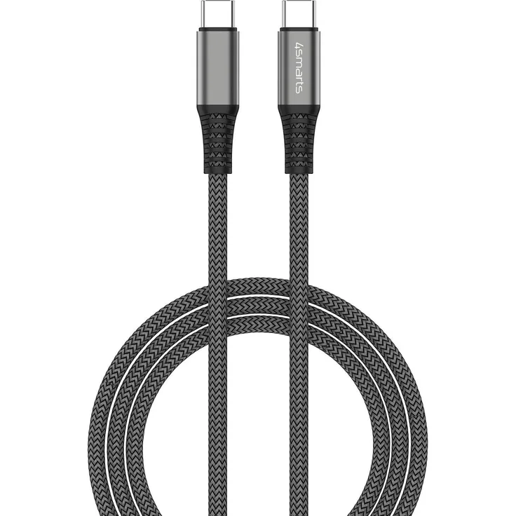 4smarts USB-C auf USB-C Kabel PremiumCord 100W 3m schwarz