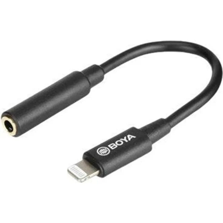 BOYA BY-K3 Lightning to headphone jack adapter 6 cm