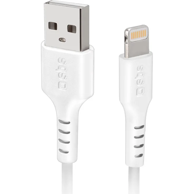 SBS TECABLEUSBIP589W Lightning-Kabel 1 m Weiß (TECABLEUSBIP589W)