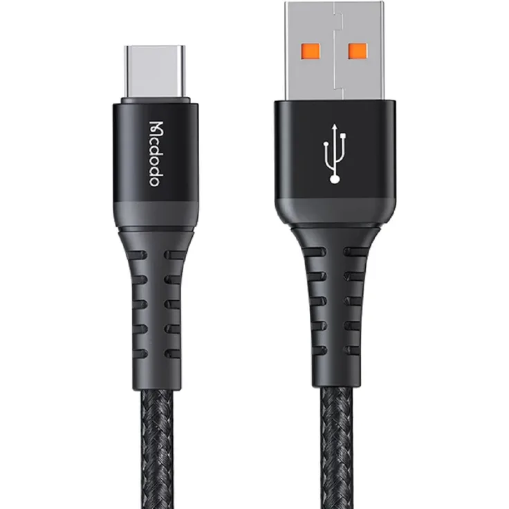 Mcdodo CA-2271 Schnellladekabel Typ-C Ladegerät Schnellladefunktion Datenübertragung Ladekabel Schwarz 1m