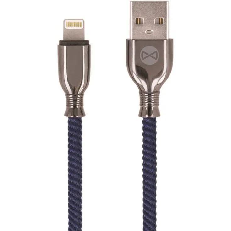 Forever Tornado iOS Anti-Bruch Nylon geflochten Robust Ladekabel Daten Transfer Kabel 3A Ladegerät in Blau