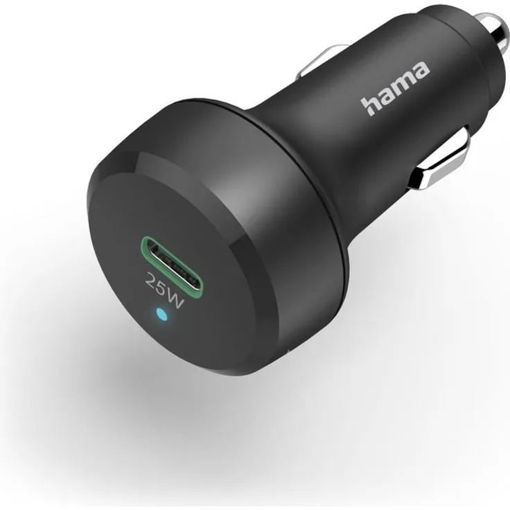 Hama Auto-Schnellladegerät USB-C Power Delivery (PD) Qualcomm 25 W Schwarz