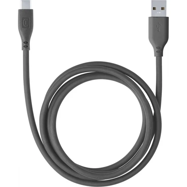 Cellularline Lade- und Datenkabel Soft 120cm USB Type-A auf Type-C black USBDATASOFTUSBCK