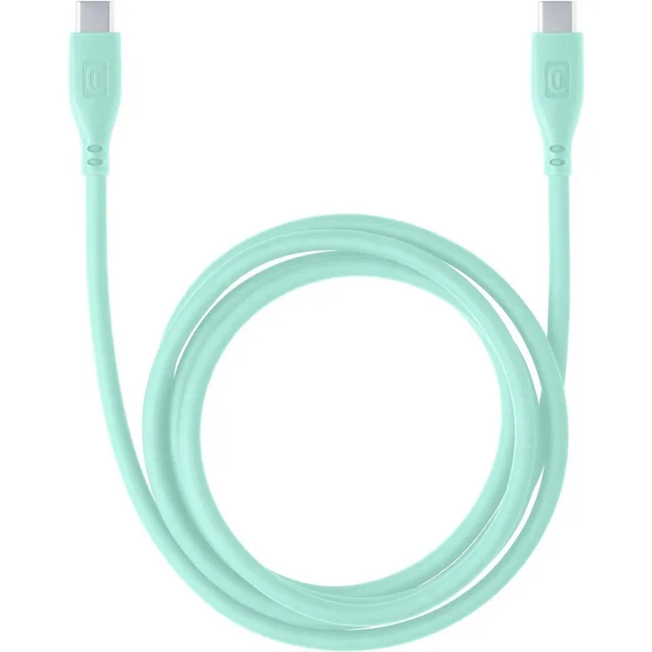 Cellularline Lade- und Datenkabel Soft 120cm USB Type-C auf Type-C grün USBDATASOFTC2CG