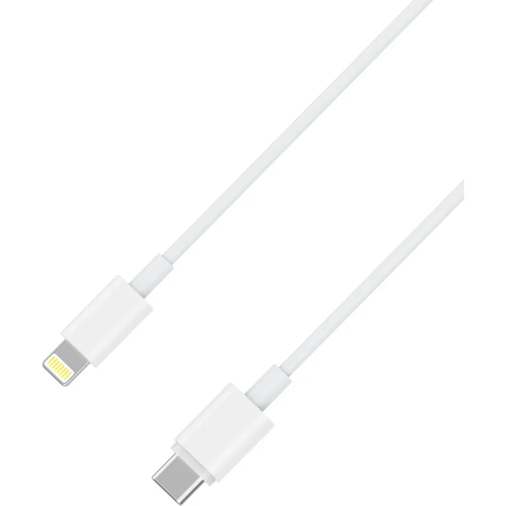 XLayer Premium USB-C auf Lightning Kabel MFI-zertifiziert 1 m schwarz Weiß