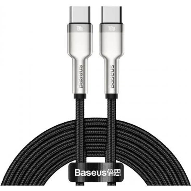 Baseus Cafule USB Type C Kabel, C Stecker C Stecker, 100W, schwarz, 2m – Bild 1