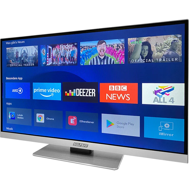Selfsat SMART LED TV 1260 61 cm (24 Zoll) LED Smart TV (FUll HD, kein HDR) HD-Triple-Tuner (Satellit, Antenne, Kabel) Energieklasse F (DE-Modell) – Bild 3
