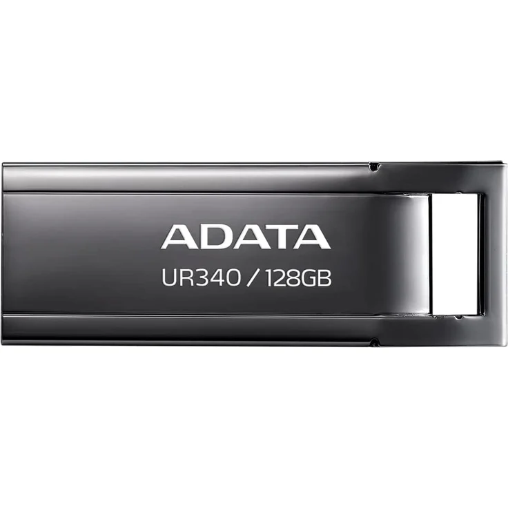 ADATA UR340 128 GB USB-Stick, nickel, USB-A 3.2 Gen 1 (AROY-UR340-128GBK) – Bild 1