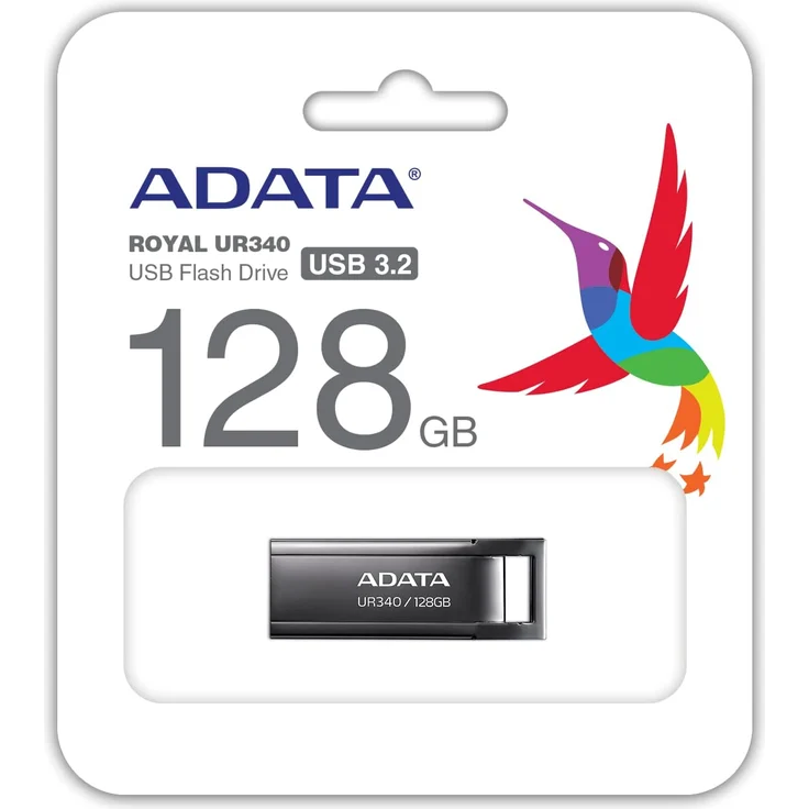 ADATA UR340 128 GB USB-Stick, nickel, USB-A 3.2 Gen 1 (AROY-UR340-128GBK) – Bild 4