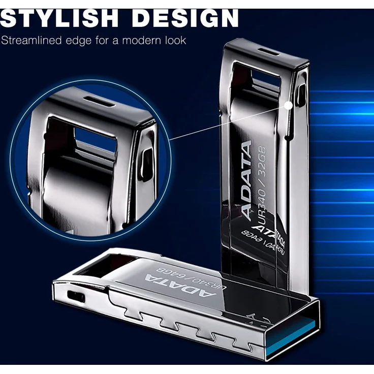 ADATA USB 64GB UR340 bk 3.2 Interface USB 3.2 Gen 1 (AROY-UR340-64GBK) – Bild 3