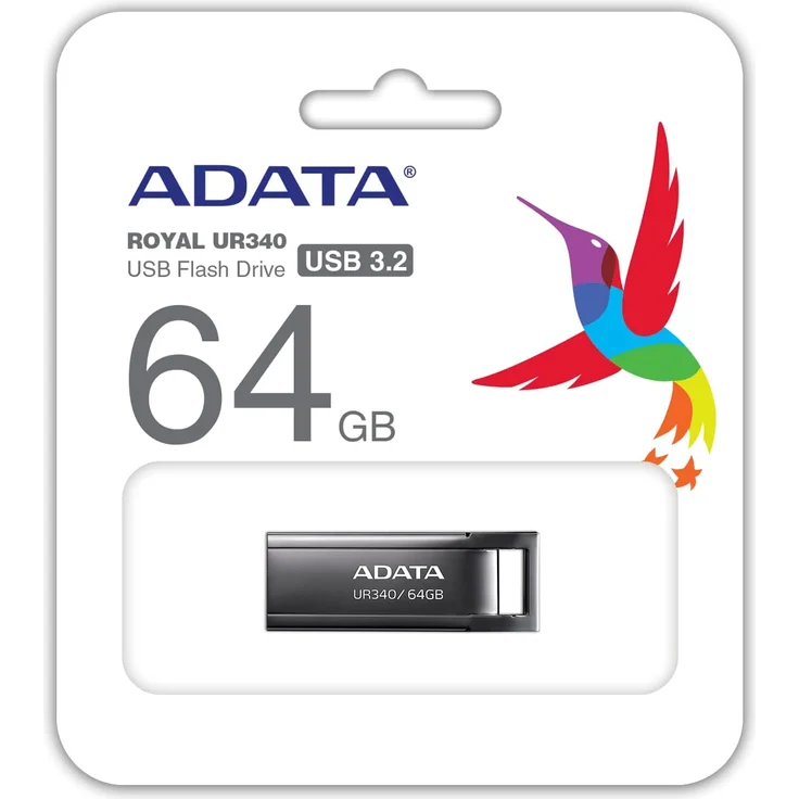 ADATA USB 64GB UR340 bk 3.2 Interface USB 3.2 Gen 1 (AROY-UR340-64GBK) – Bild 4