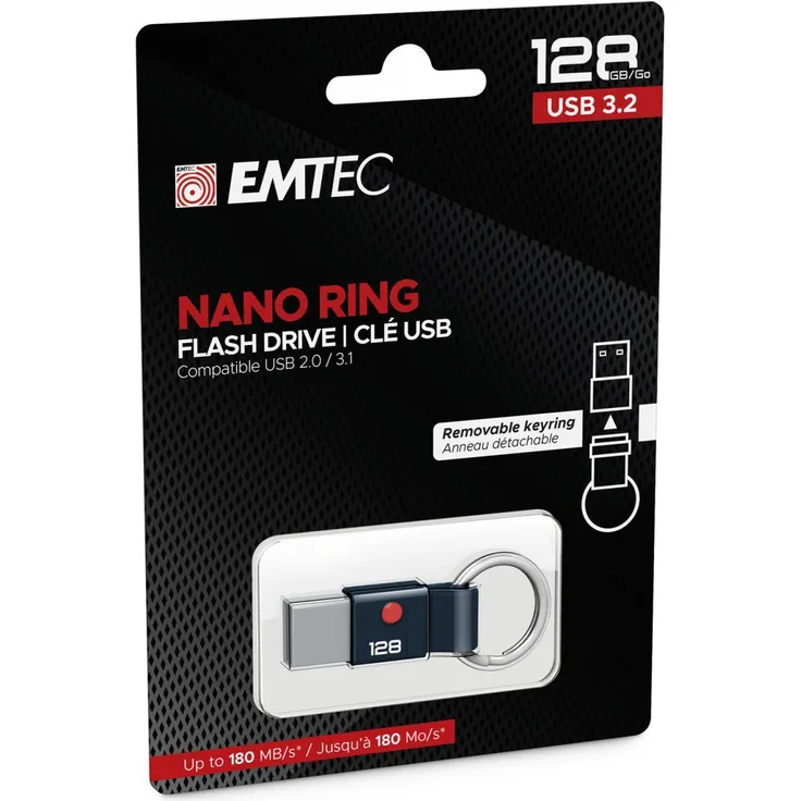 Emtec ECMMD128GT103 USB-Stick 128 GB USB Typ-A 3.0 Schwarz (ECMMD128GT103)
