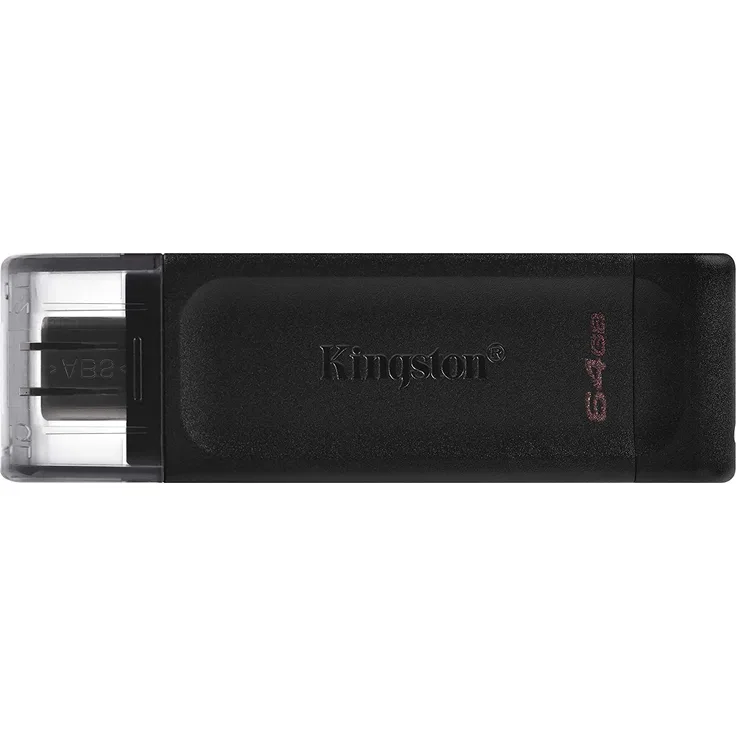 Kingston DataTraveler DT70 (128 GB) USB-C Typ-C 3.2 Flash Drive USB Stick Externer Speicher U Disk Memory Stick schwarz (B-1974..)