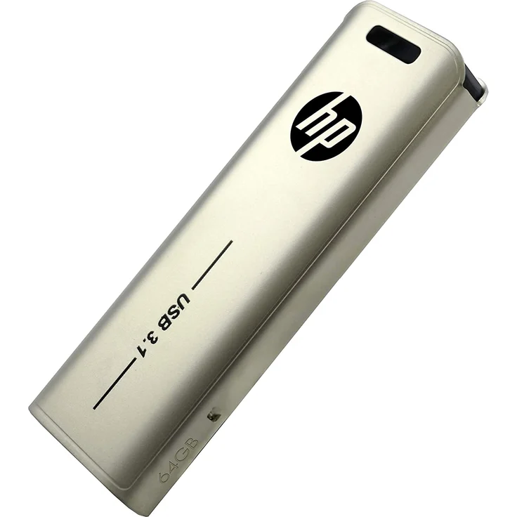 HP x796w USB 3.1 Flash-Laufwerk 64 GB, Push-and-Pull-Design, Metallic-Finish (HPFD796L-64) – Bild 2