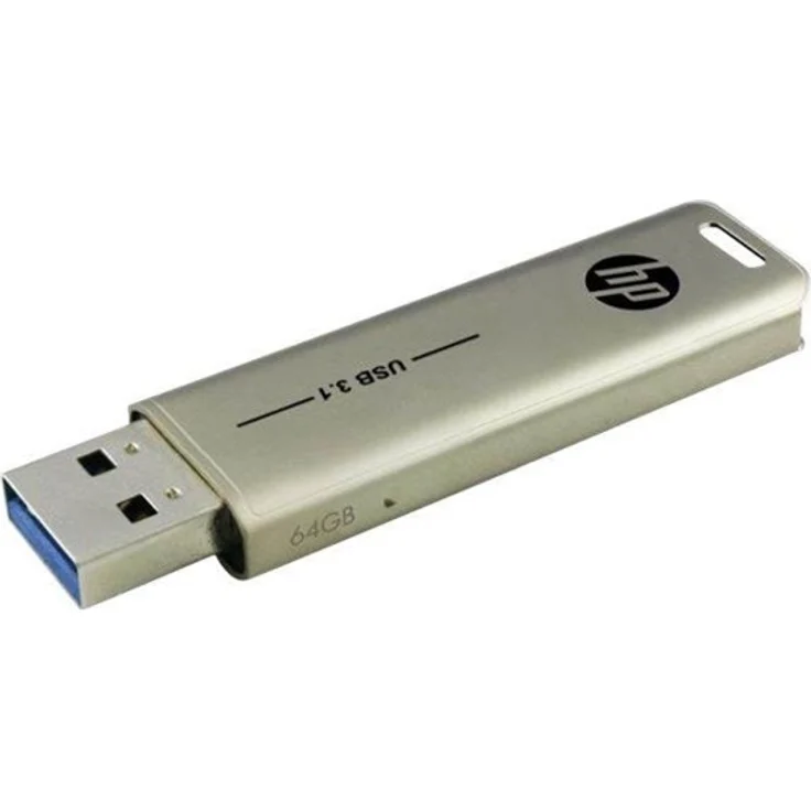HP x796w USB 3.1 Flash-Laufwerk 64 GB, Push-and-Pull-Design, Metallic-Finish (HPFD796L-64) – Bild 1