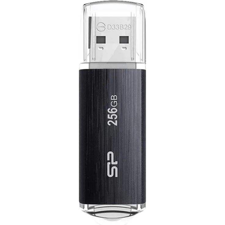 SILICON POWER Blaze B02 - USB-Flash-Laufwerk - 256 GB - USB 3.2 Gen 1 - Schwarz (SP256GBUF3B02V1K)