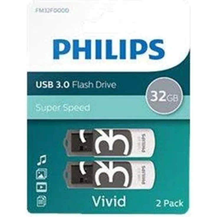 Philips FM32FD00D Vivid Edition 3.0 - USB flash drive - 32 GB (FM32FD00D/00)