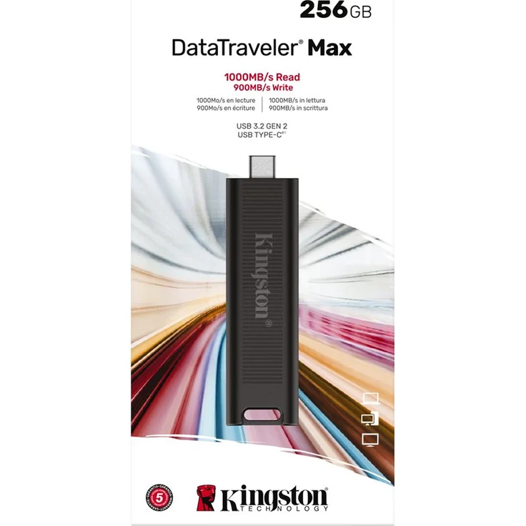 Kingston DataTraveler Max - USB-Flash-Laufwerk - 256GB - USB-C 3.2 Gen 2 (DTMAX-256GB) – Bild 5