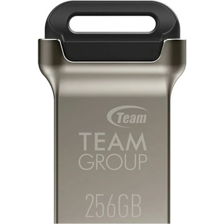 Team Group C162 256 GB USB-Stick, silber-schwarz, USB-A 3.2 Gen 1 (TC1623256GB01) – Bild 1