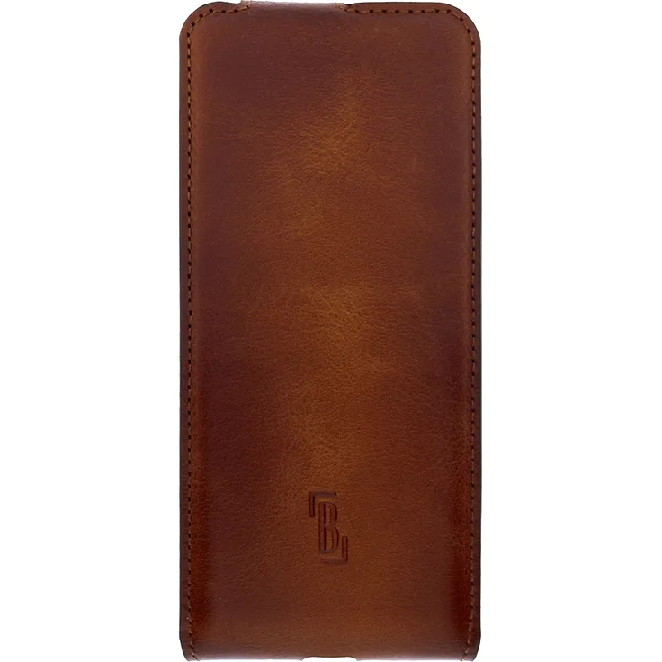 BURKLEY Flip Case für Samsung Galaxy S20 Ultra Leder Handyhülle Klapphülle mit Kartenfach, braun