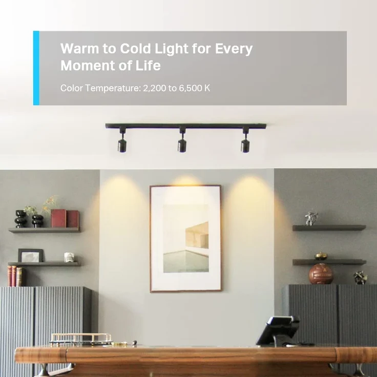 TP-Link Tapo L630 Smarte WLAN Glühbirne GU10, Energie sparen, 3,5 W (entspricht 50 W), mehrfarbige dimmbare Alexa smarte Lampe, Smart Home Alexa Zubehör, 16 Mio. Farben, weiß (184500693) – Bild 5