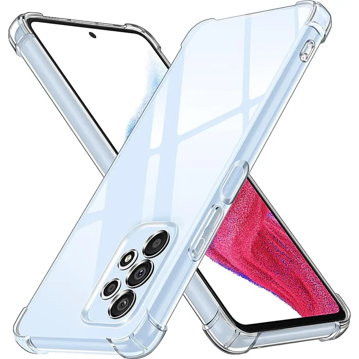 CoolGadget Hülle für Samsung Galaxy A53 5G Schutzhülle Anti Shock Handy Case Transparent Cover