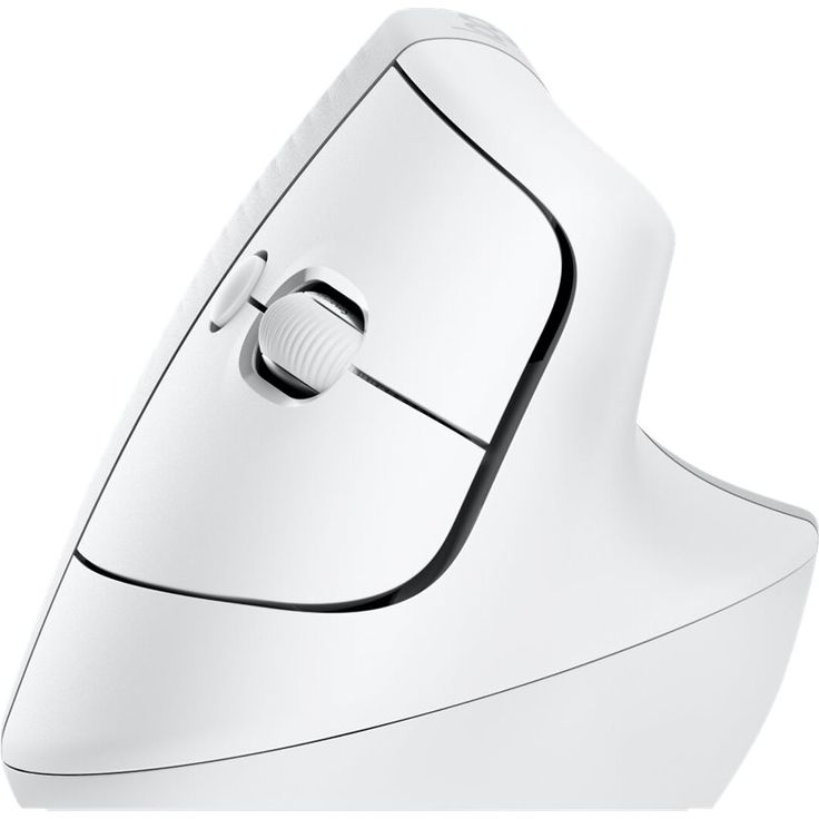 Logitech Lift for Mac - Vertikale Maus - ergonomisch - optisch - 6 Tasten - kabellos - Bluetooth - Logitech Logi Bolt USB-Receiver - Off-White (910-006477) – Bild 3