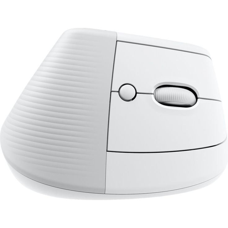 Logitech Lift for Mac - Vertikale Maus - ergonomisch - optisch - 6 Tasten - kabellos - Bluetooth - Logitech Logi Bolt USB-Receiver - Off-White (910-006477) – Bild 2