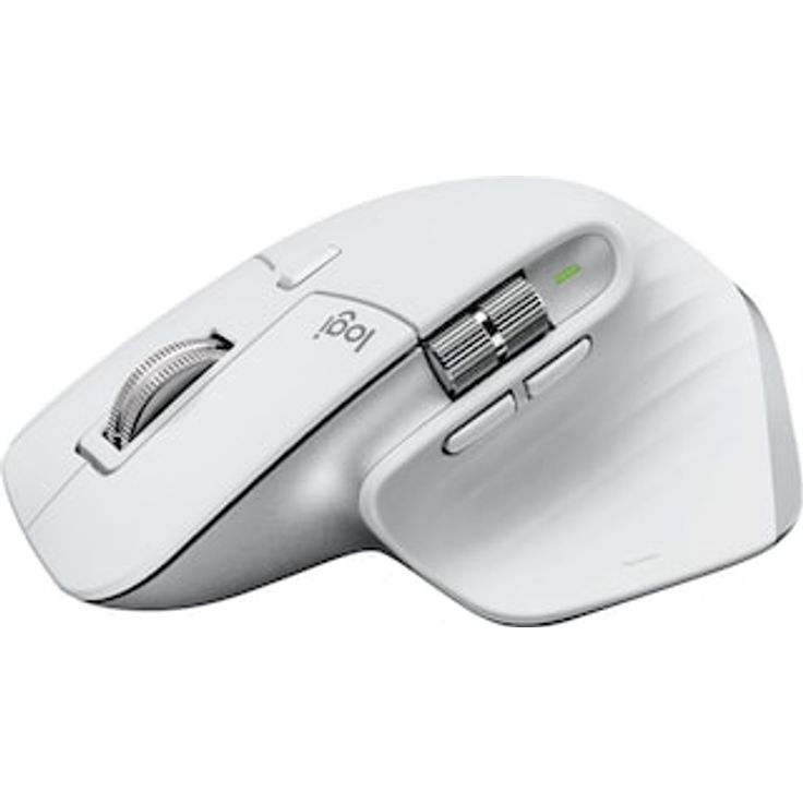 Logitech Master Series MX Master 3S for Mac - Maus - ergonomisch - optisch - 7 Tasten - kabellos - Bluetooth, 2,4 GHz - Logitech Logi Bolt USB-Receiver - Pale Gray (910-006572) – Bild 2