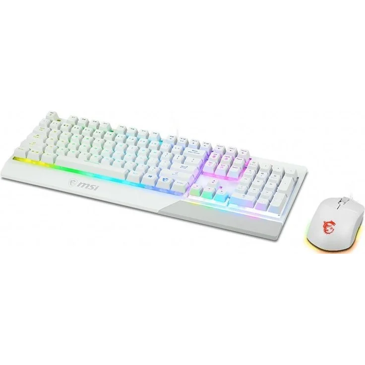 MSI VIGOR GK30 Combo, Gaming-Tastatur, USB QWERTY, weiß (VIGORGK30COMBOWHITEUS) – Bild 2