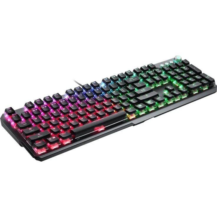 MSI Vigor GK71 Sonic, Gaming-Tastatur, USB, MSI Sonic Red, QWERTY, silber, schwarz (S11-04DE232-CLA) – Bild 4