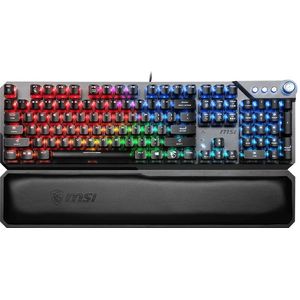Bild für MSI Vigor GK71 Sonic, Gaming-Tastatur, USB, MSI Sonic Red, QWERTY, silber, schwarz (S11-04DE232-CLA)