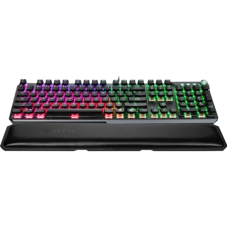 MSI Vigor GK71 Sonic, Gaming-Tastatur, USB, MSI Sonic Red, QWERTY, silber, schwarz (S11-04DE232-CLA) – Bild 5