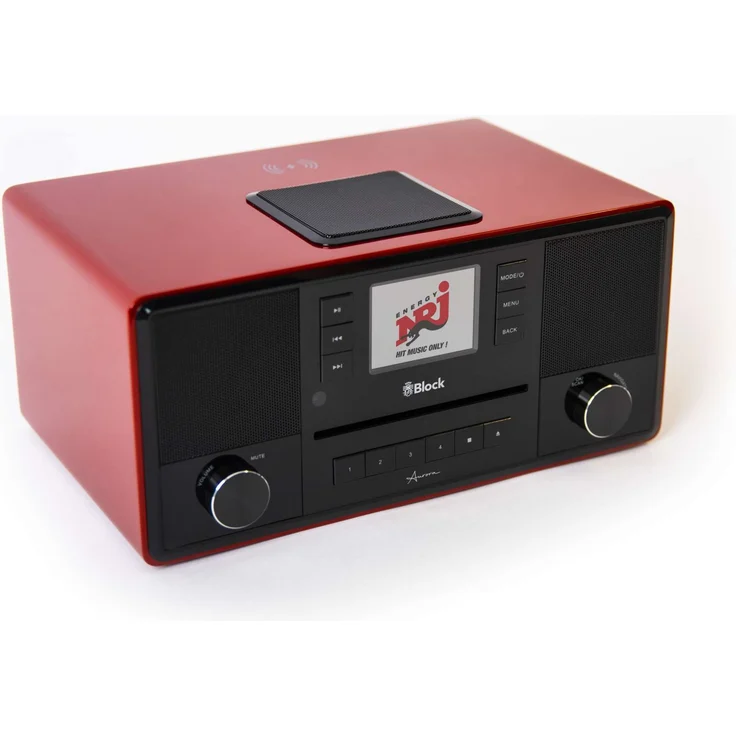Audioblock Block Aurora SR-50 Tischradio, 36 Watt, rot - Preisvergleich – Bild 1