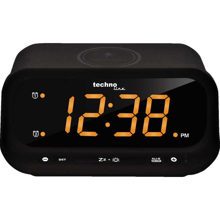 Technoline WT 477 Radiowecker mit Ladefunktion, schwarz