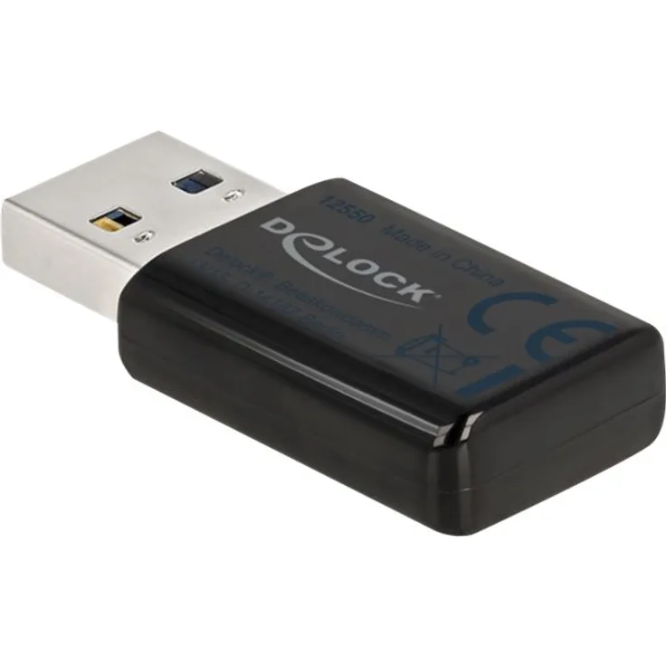 DeLock Micro Stick 867 - Netzwerkadapter - USB 3.0 - 802.11ac - Schwarz