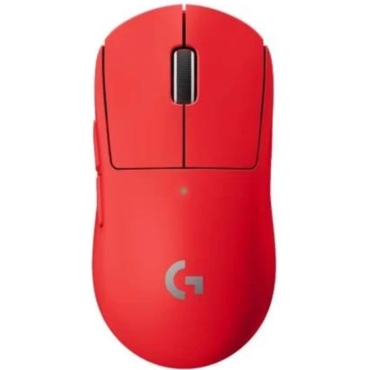 Logitech G PRO X SUPERLIGHT, Gaming-Maus, RF Wireless, rot (910-006784) – Bild 1