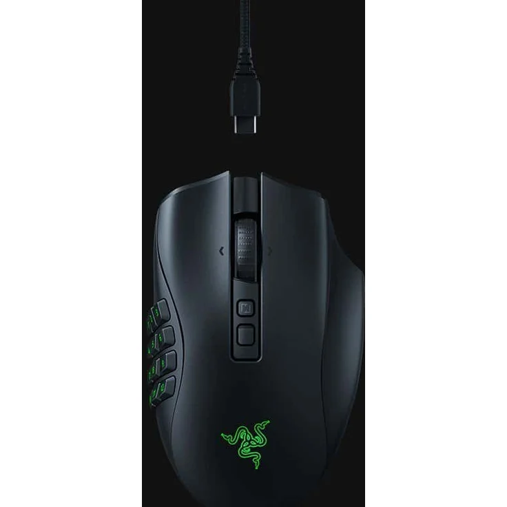 Razer Naga V2 Pro, Gaming-Maus, Bluetooth, schwarz (RZ01-04400100-R3G1) – Bild 3