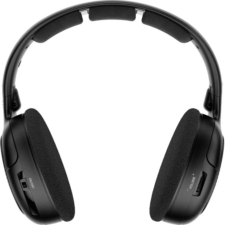 Sennheiser RS-120-W Funk-TV On-Ear-Kopfhörer, Stereo, mit Lautstärkeregelung, schwarz – Bild 2