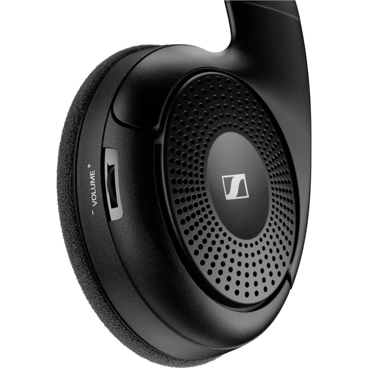 Sennheiser RS-120-W Funk-TV On-Ear-Kopfhörer, Stereo, mit Lautstärkeregelung, schwarz – Bild 4