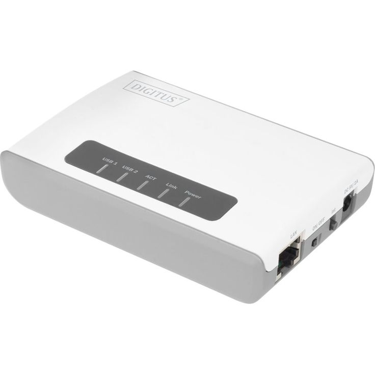 Digitus 2-Port USB 2.0 Wireless Multifunction Network Server Switch (DN-13024) – Bild 2