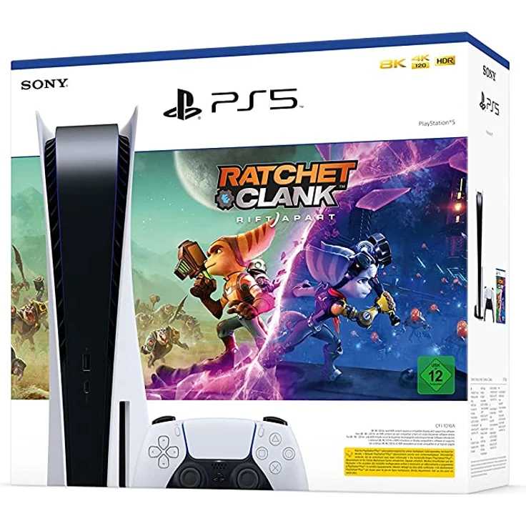 Sony PlayStation 5 Disc Edition 825 GB + Ratchet & Clank: Rift Apart - Preisvergleich – Bild 1