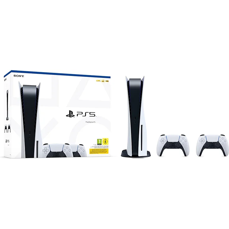 Sony PlayStation 5 Disc Edition 825 GB + 2x DualSense Wireless Controller – Bild 2