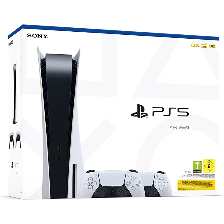 Sony PlayStation 5 Disc Edition 825 GB + 2x DualSense Wireless Controller – Bild 3