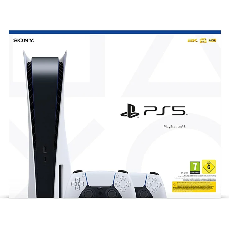 Sony PlayStation 5 Disc Edition 825 GB + 2x DualSense Wireless Controller – Bild 4