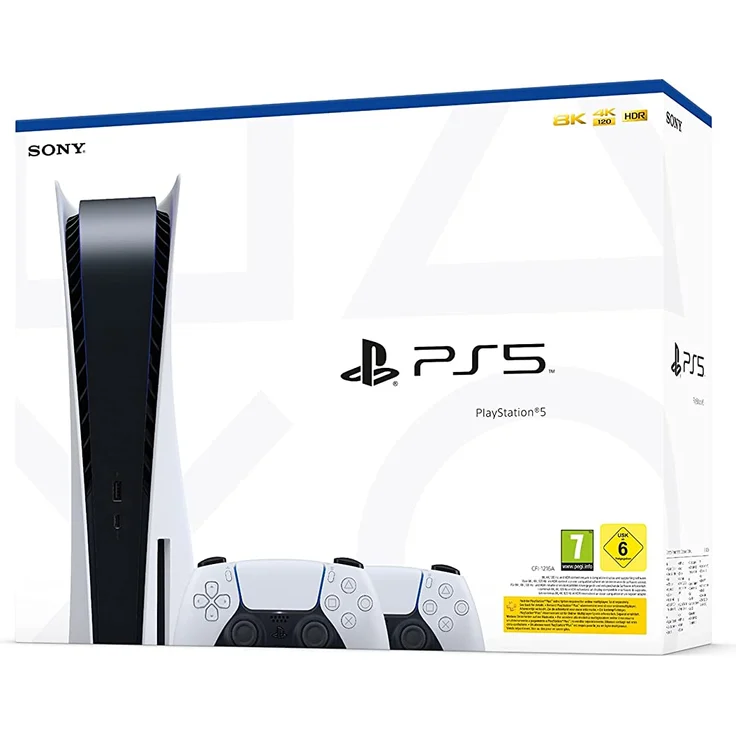 Sony PlayStation 5 Disc Edition 825 GB + 2x DualSense Wireless Controller – Bild 5