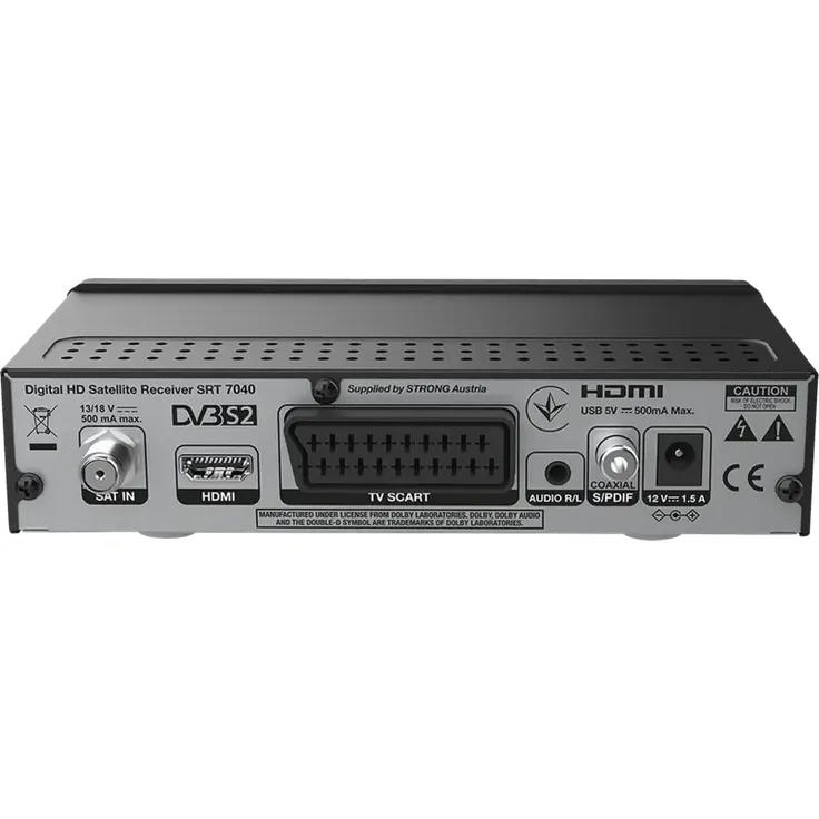 Strong SRT 7040 HDTV-Satelliten Receiver, schwarz – Bild 3